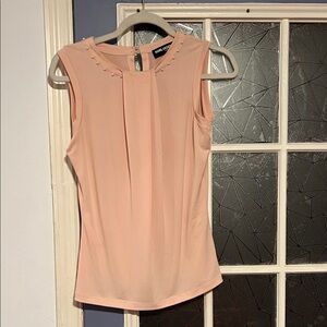 Karl lagerfeld New Look Blush Pink Sleeveless Blouse size xs